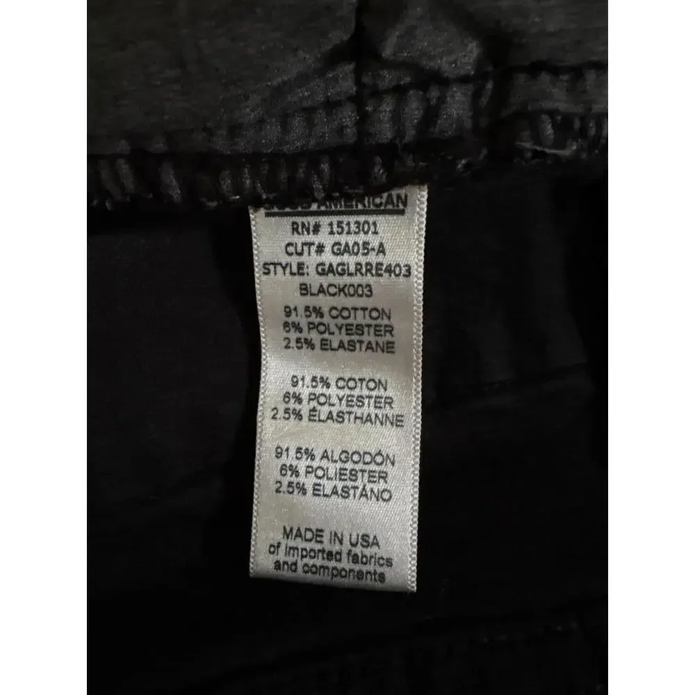 NWT Good American Good Legs Black Ripped Jeans Size 14/32 - Picture 6 of 6